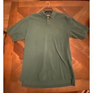 Men's Polo Like Pendelton Pullover Shirt Green‎ Size M
